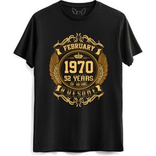 Alfa Tshirt Vintage Gold Awesome Series February 1970 Siyah Tshirt