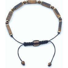 Clays Jewellery Kaplan Gözü & Hematit Taşı Makrome Bileklik
