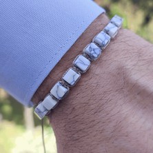 Clays Jewellery Varisit Taşı Küp Kesim Makrome Bileklik