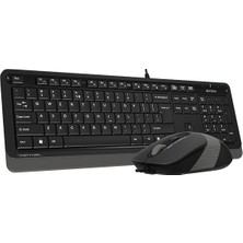 Moraksesuar A4 Tech Klavye Mouse Seti Kablolu Q USB F1010 Siyah