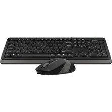 Moraksesuar A4 Tech Klavye Mouse Seti Kablolu Q USB F1010 Siyah