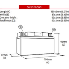 BS Battery BTX7A Motosiklet Aküsü