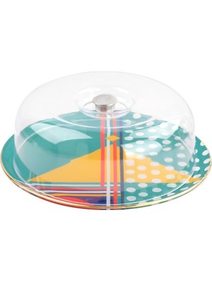 Glore Pera Yuvarlak Kek Fanus 31 cm