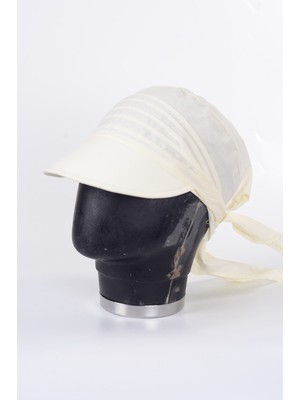 mercantoptan Kadın Safari Bağlamalı Eşarp Siperli Bandana Plaj Şapkası