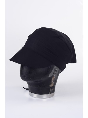 mercantoptan Kadın Safari Bağlamalı Eşarp Siperli Bandana Plaj Şapkası