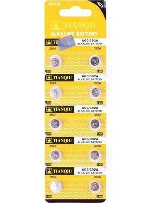 Tianqui Tıanqıu Ag3 LR41/392 Alkalin 10'lu Düğme Pil