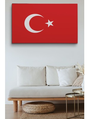 Dünyatablo Türk Bayrağı Dekoratif Kanvas Duvar Tablosu