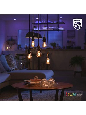 Philips Huew Filament Ampul ST64 E27 Sarı Işık Bluetooth Özellikli