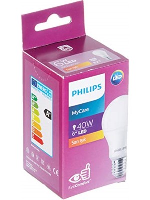 Philips 40W LED Ampul 2700K Sarı Işık E27 Normal Duy