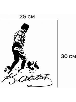 Kvkbesi Mustafa Kemal Atatürk Kocatepe Siluet Sticker Araba