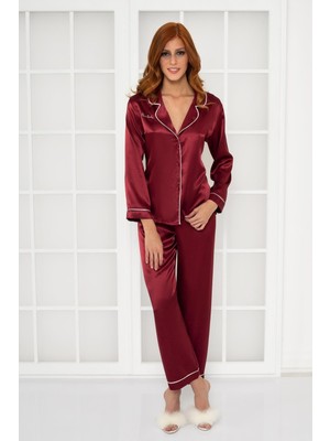 Pierre Cardin 1200 Saten Pijama Takımı