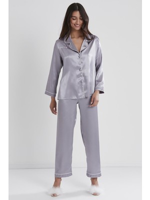 Pierre Cardin 1200 Saten Pijama Takımı