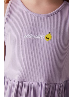 Penti Lila Kız Çocuk Lilac Frill 2li Pijama Takımı