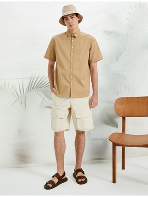 Koton Düğmeli Kargo Şort