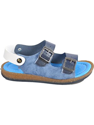 Şiringenç Lacivert-Mavi Çocuk Sandalet