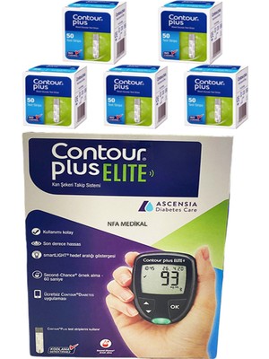 Bayer Contour Plus Elite Ölçüm Cihazı + 250 Ölçüm Stribi