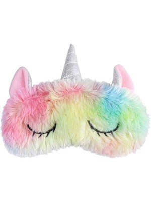 Adil Baba Sevimli Peluş Unicorn Uyku Göz Bandı