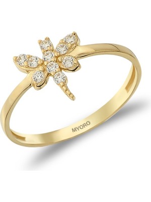 MYOROGOLD 14 Ayar Minimal Eklem Yüzük