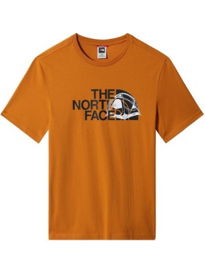 The North Face S/s Graphic Half Dome Erkek Tişört Turuncu