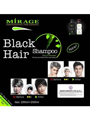 Mirage Black Hair Şampuan Set