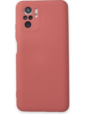 Nevarium Xiaomi Redmi Note 10S Kılıf Lansman Içi Kadife Nano Silikon - Kiremit