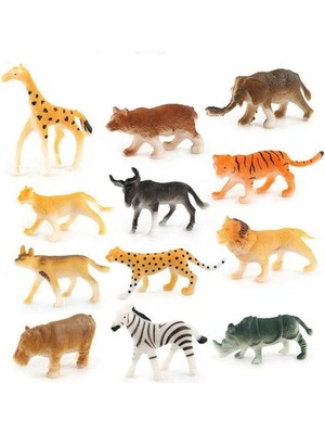 Prestij Oyuncak  LD-002 Silindir Kutuda Yaban Hayvanları -Prs