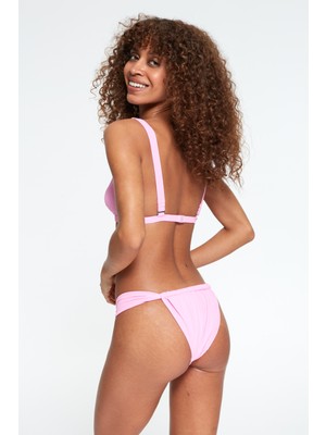 Pierre Cardin Göğsü Ipli Üçgen Bikini Takım 217318 Pembe