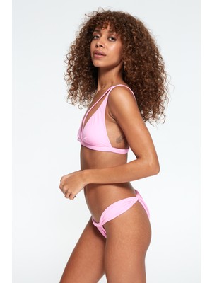 Pierre Cardin Göğsü Ipli Üçgen Bikini Takım 217318 Pembe