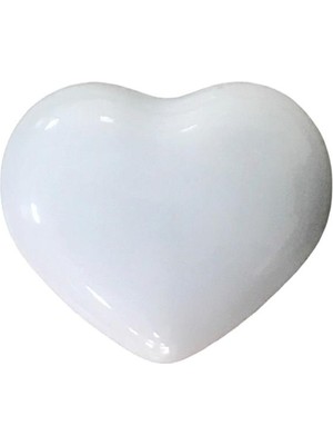 Tomurcuk Porselen Beyaz Kalp Düğme Mobilya Dolap Kulp