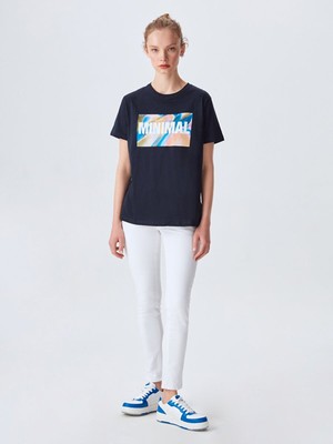 LTB Fofala Kadın Bisiklet Yaka T-Shirt