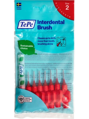 Tepe İnterdental Fırça - Orta Sertlikte, Silindirik Tasarım, 0.5 mm, 6'lı Diş Arası Temizlik Seti