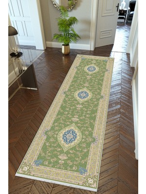 10 Post Online Yolluk Salon Halısı Yeşil Kahverengi Lacivert Kaymaz Kesme Yıkanabilir Ince Koridor Halısı