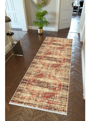 10 Post Online Yolluk Otantik Bej Kahverengi Krem Kaymaz Kesme Yıkanabilir Ince Dijital Baskı Koridor Halısı