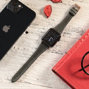 Apple Watch Uyumlu Kadın Crazy Deri Kordon 38 40 41 mm