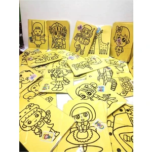 Apiko Shop Kum Boyama Seti A5 , 5 Farklı Resim Kum Boyama