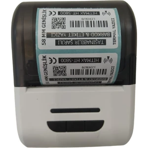 Htmax HT-5800 Taşınabilir (Şarjlı) Barkod & Etiketyazıcı 58 mm