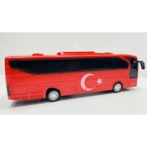 Can-Em Oyuncak Sürtmeli Türk Bayraklı Otobüs