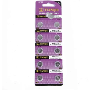 Tıanqıu Ag6 LR920/371 Alkalin 10'lu Düğme Pil