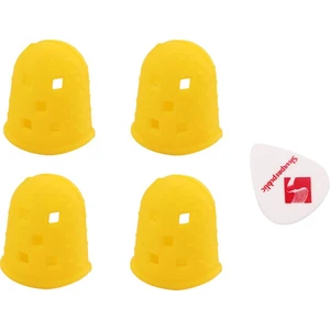 4 Adet Mall Thumb Gitar Severler Için Koruyucu Silikon Parmak Muhafızları  (Yurt Dışından)