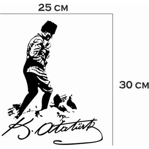 Mustafa Kemal Atatürk Kocatepe Siluet Sticker Araba