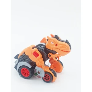PopŞeker Dinozor Araba Dinozor Robota Dönüşen Sürtmeli Özellikli Sevimli Dinozor Araba 16CM.