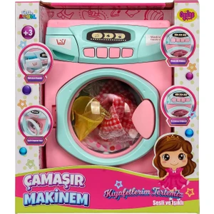 Oyuncak Pilli Büyük Çamaşır Makinası Pembe