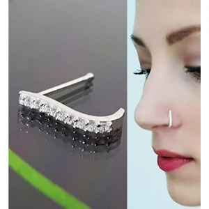 Begonia Accessories 925 Ayar Gümüş, Tek Sıra Zirkon Taşlı Hızma