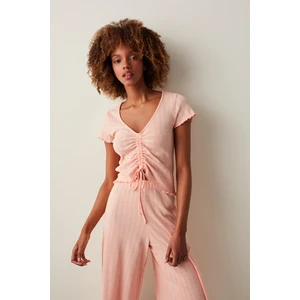 Peach Parfait Pointel Tişört