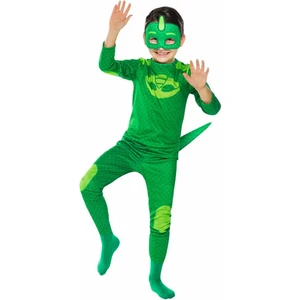 Pj Masks Pijamaskeliler Kertenkele Çocuk Kostüm - Tulum + Maskeli Set