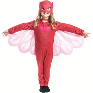 Pj Masks Pj Maskeliler Kız Çocuk Kırmızı Owlette Baykuş Kostümü
