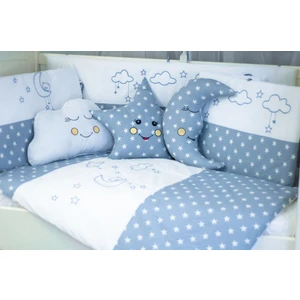 Kista Baby Park Yatak Bebek Uyku Seti Nevresim Takımı 70x110 Cloudy Mavi