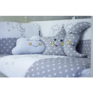 Kista Baby Park Yatak Bebek Uyku Seti Nevresim Takımı 70x110 Cloudy Gri
