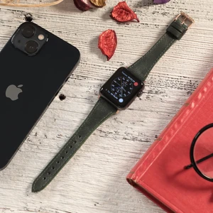 Apple Watch Uyumlu Kadın Crazy Deri Kordon 38 40 41 mm