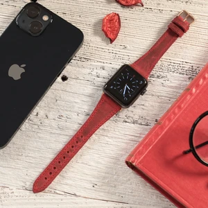 Apple Watch Uyumlu Kadın Crazy Deri Kordon 38 40 41 mm